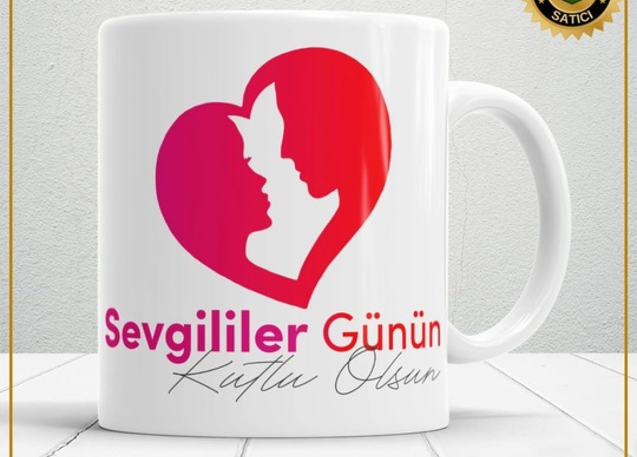 Sevgililer Günü,Sevgiliye Özel,Aşk,Sevgi Porselen Kupa Bardak-140