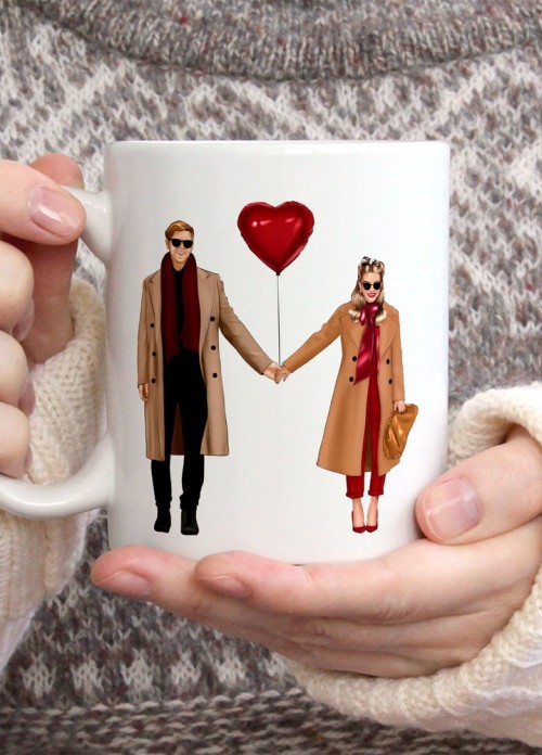 Sevgililer Günü,Sevgiliye Özel,Aşk,Sevgi Porselen Kupa Bardak-154