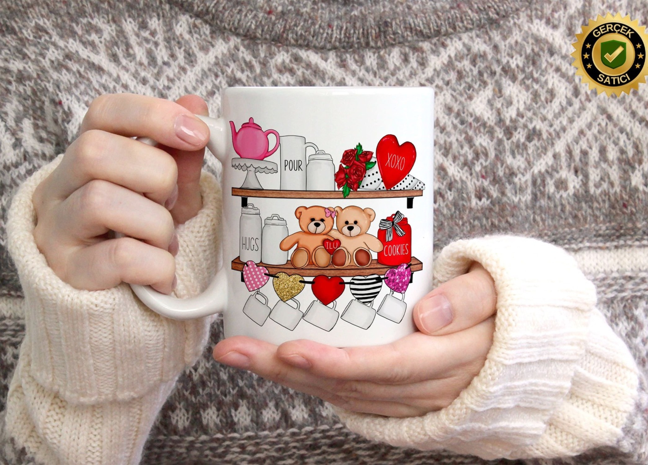 Sevgililer Günü,Sevgiliye Özel,Aşk,Sevgi Porselen Kupa Bardak-161