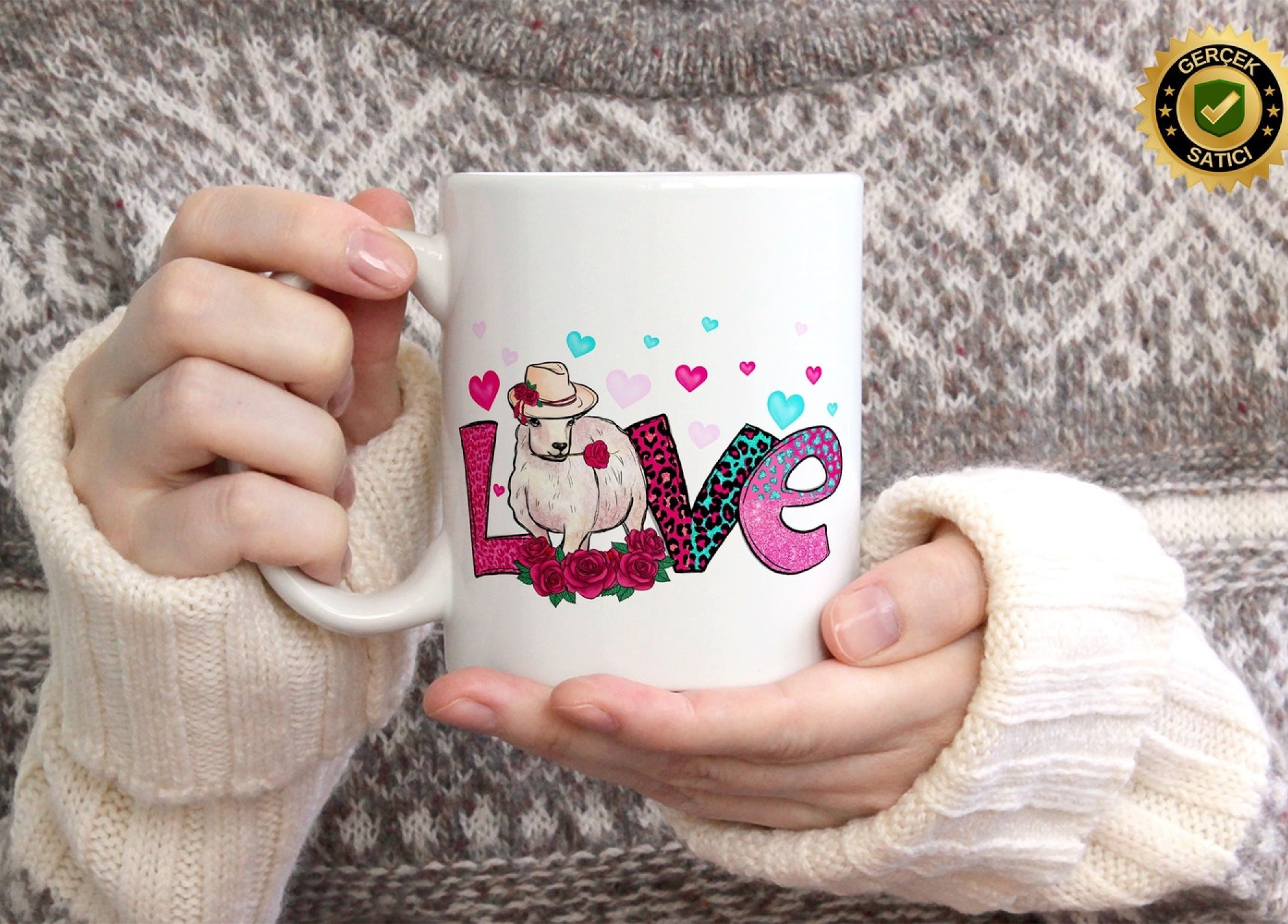 Sevgililer Günü,Sevgiliye Özel,Aşk,Sevgi Porselen Kupa Bardak-176