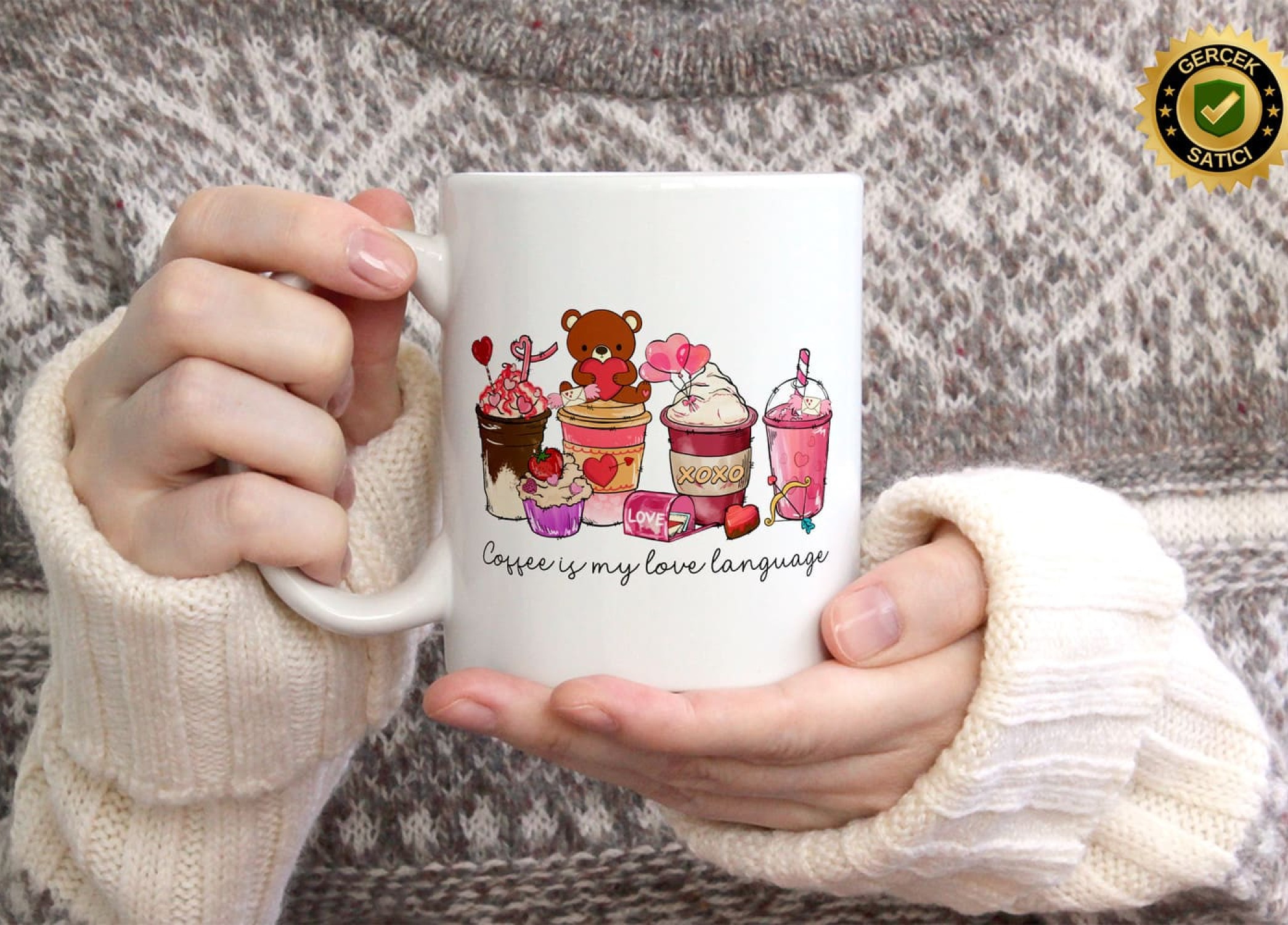 Sevgililer Günü,Sevgiliye Özel,Aşk,Sevgi Porselen Kupa Bardak-228