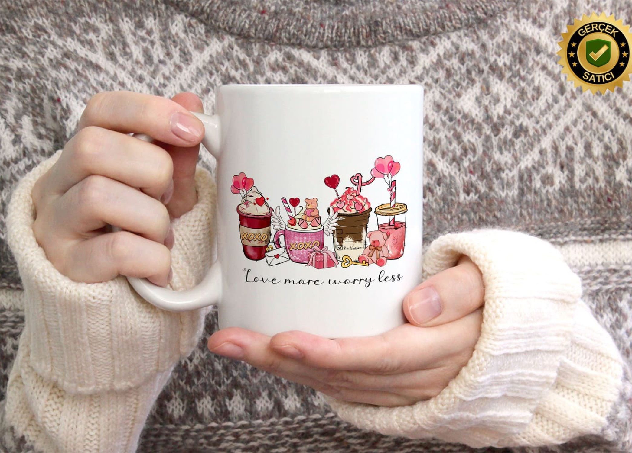 Sevgililer Günü,Sevgiliye Özel,Aşk,Sevgi Porselen Kupa Bardak-229