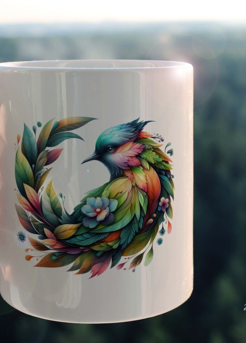 YAPRAK DESENLİ HAYVANLAR SERİSİ 25 , HEDİYELİK ,SEVİMLİ HAYVANLAR,YÜKSEK KALİTE PORSELEN KUPA BARDAK