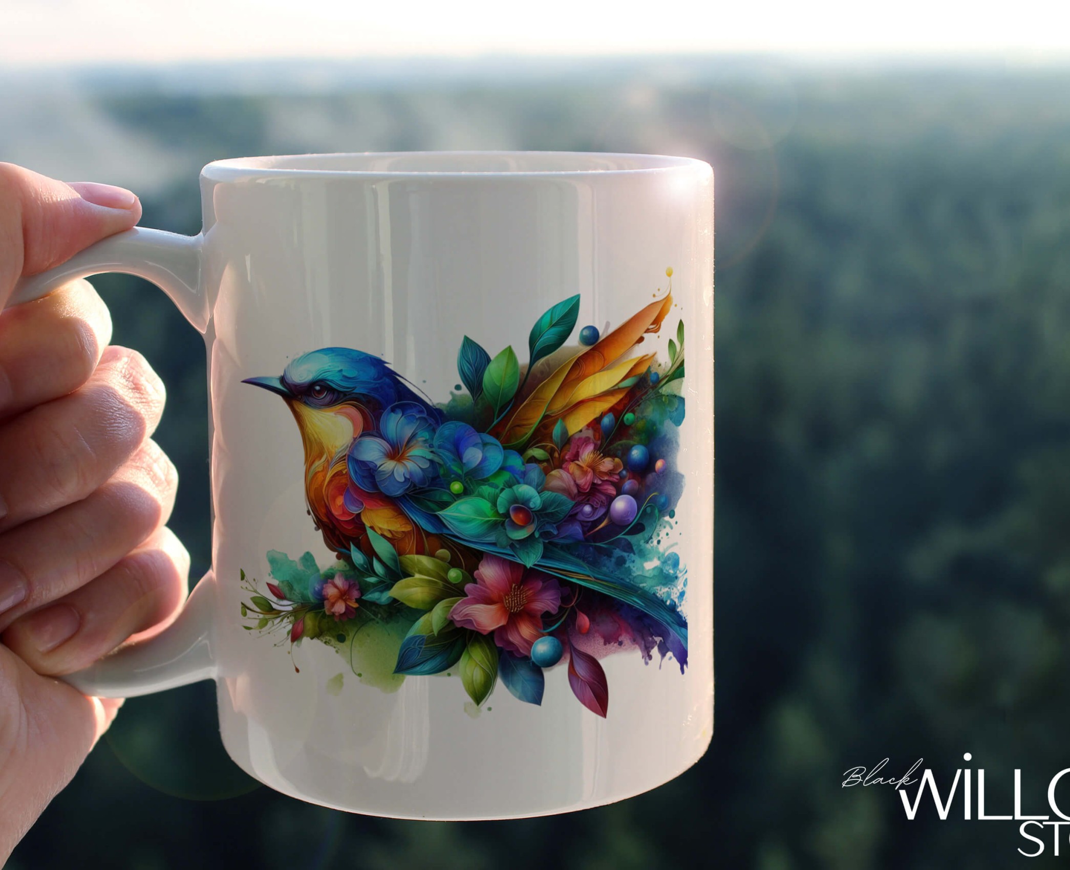 YAPRAK DESENLİ HAYVANLAR SERİSİ 27 , HEDİYELİK ,SEVİMLİ HAYVANLAR,YÜKSEK KALİTE PORSELEN KUPA BARDAK