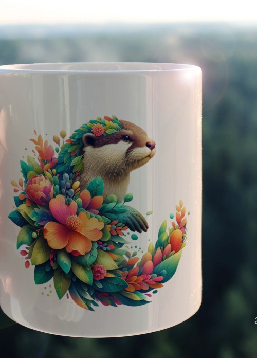 YAPRAK DESENLİ HAYVANLAR SERİSİ 33 , HEDİYELİK ,SEVİMLİ HAYVANLAR,YÜKSEK KALİTE PORSELEN KUPA BARDAK