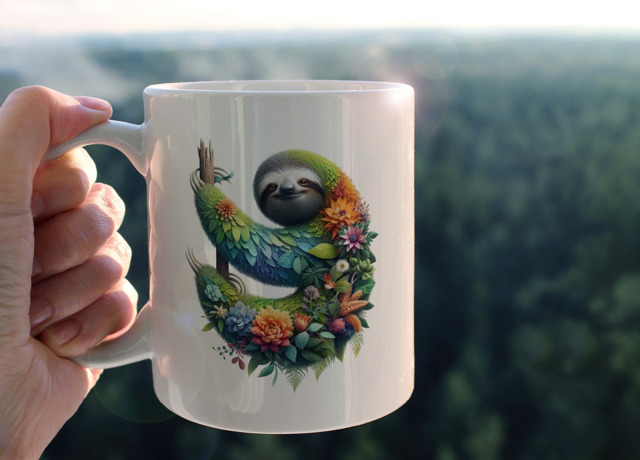 YAPRAK DESENLİ HAYVANLAR SERİSİ 40 , HEDİYELİK ,SEVİMLİ HAYVANLAR,YÜKSEK KALİTE PORSELEN KUPA BARDAK