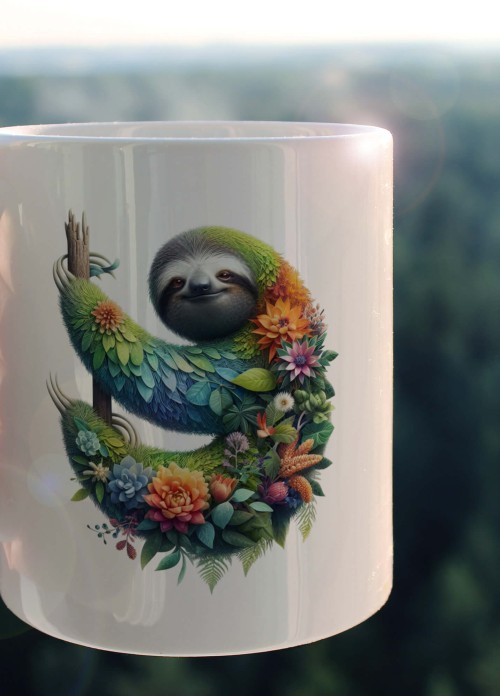 YAPRAK DESENLİ HAYVANLAR SERİSİ 40 , HEDİYELİK ,SEVİMLİ HAYVANLAR,YÜKSEK KALİTE PORSELEN KUPA BARDAK