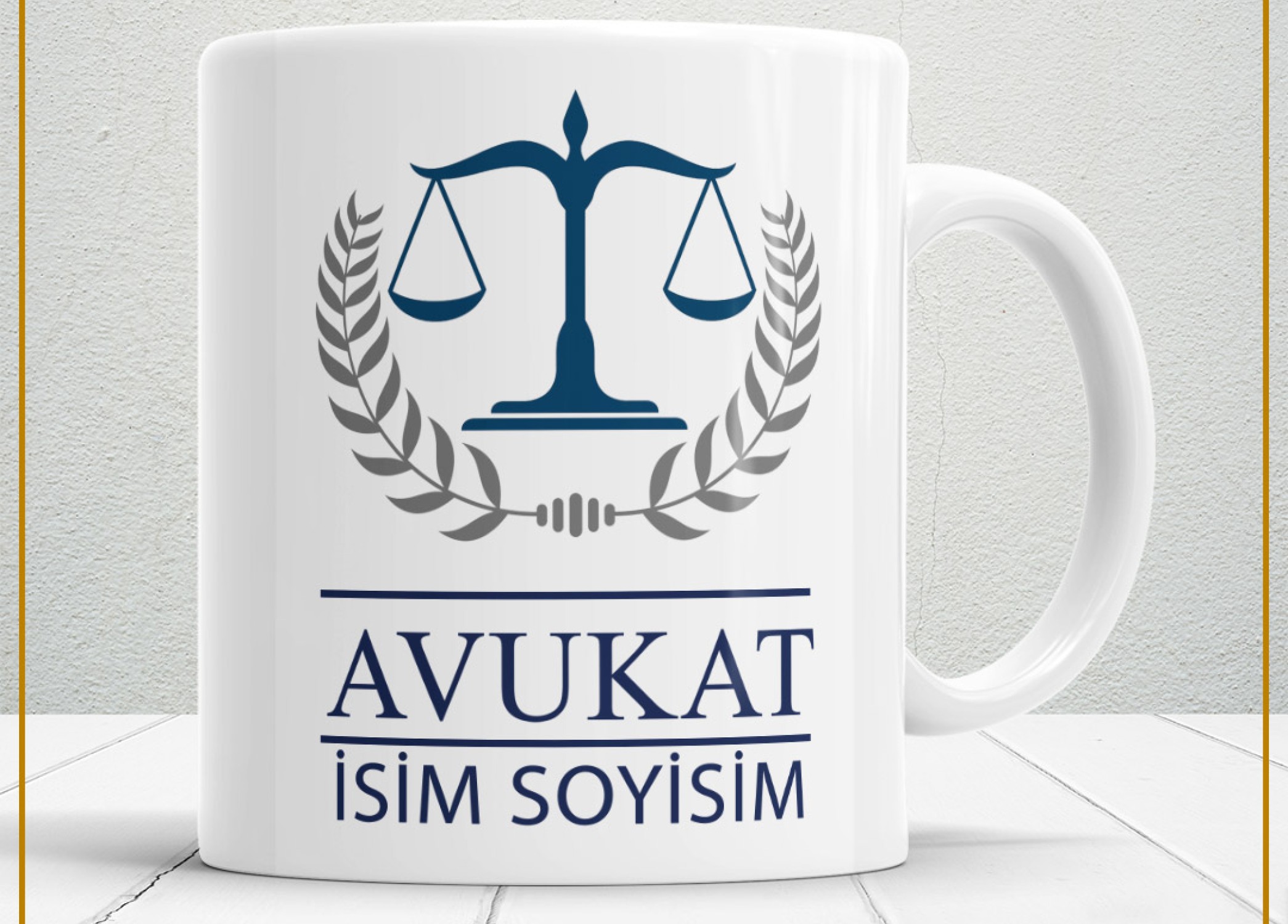 AVUKAT TEMALI PORSELEN KUPA BARDAK,HEDİYELİK,YÜKSEK KALİTE,MESLEKLER TEMALI