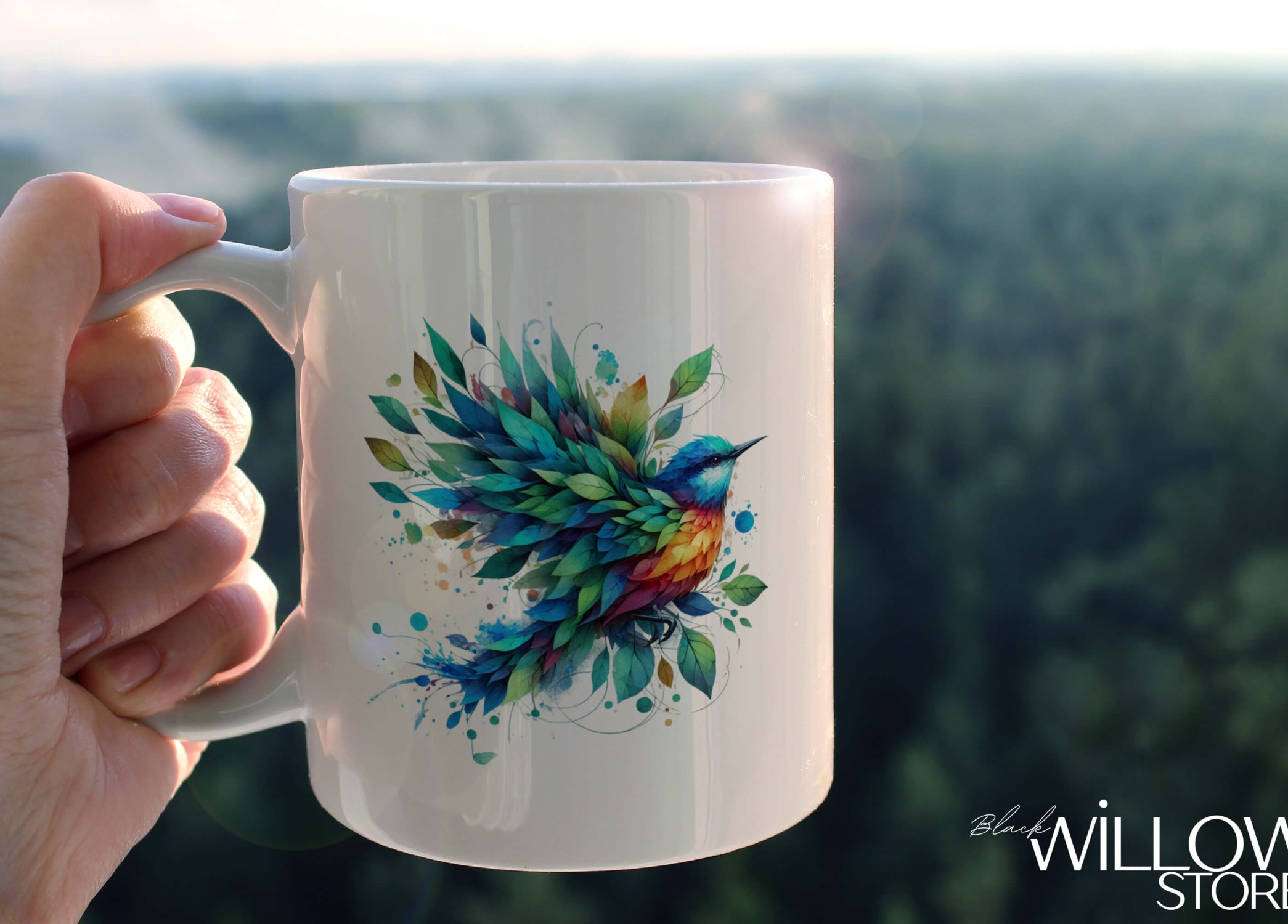 YAPRAK DESENLİ HAYVANLAR SERİSİ 24 , HEDİYELİK ,SEVİMLİ HAYVANLAR,YÜKSEK KALİTE PORSELEN KUPA BARDAK