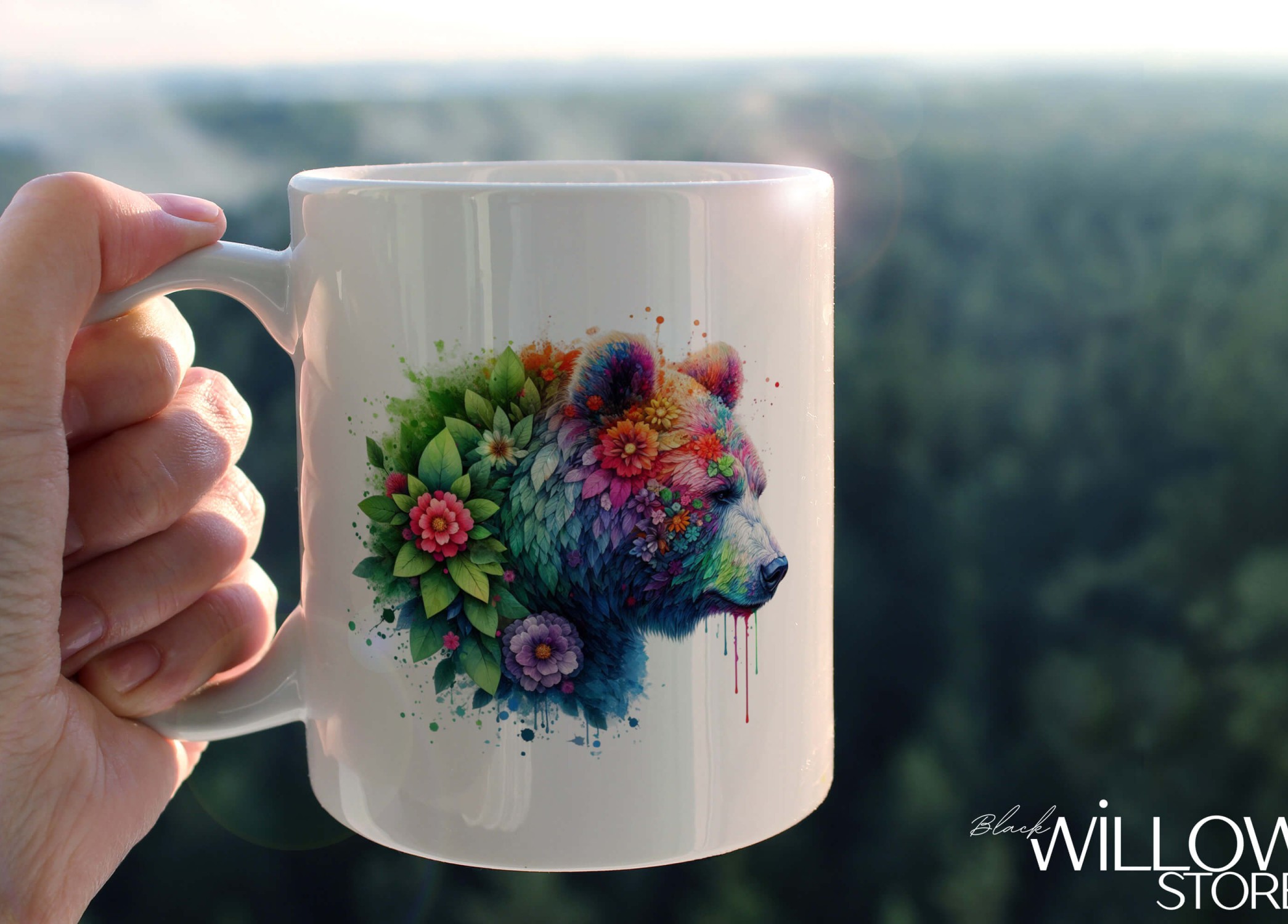 YAPRAK DESENLİ HAYVANLAR SERİSİ 3 , HEDİYELİK ,SEVİMLİ HAYVANLAR,YÜKSEK KALİTE PORSELEN KUPA BARDAK