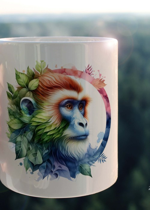 YAPRAK DESENLİ HAYVANLAR SERİSİ 28 , HEDİYELİK ,SEVİMLİ HAYVANLAR,YÜKSEK KALİTE PORSELEN KUPA BARDAK