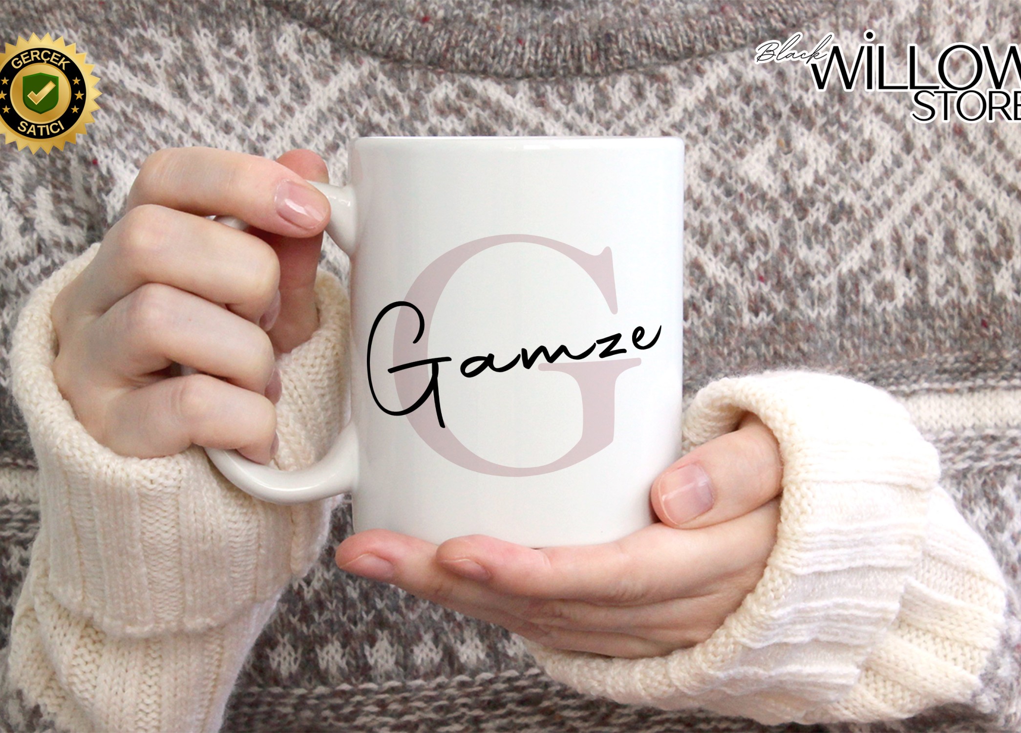 KİŞİYE ÖZEL KADIN İSİMLİ G HARFİ PORSELEN KUPA BARDAK,MODERN,ESTETİK,HEDİYE,KALİTELİ