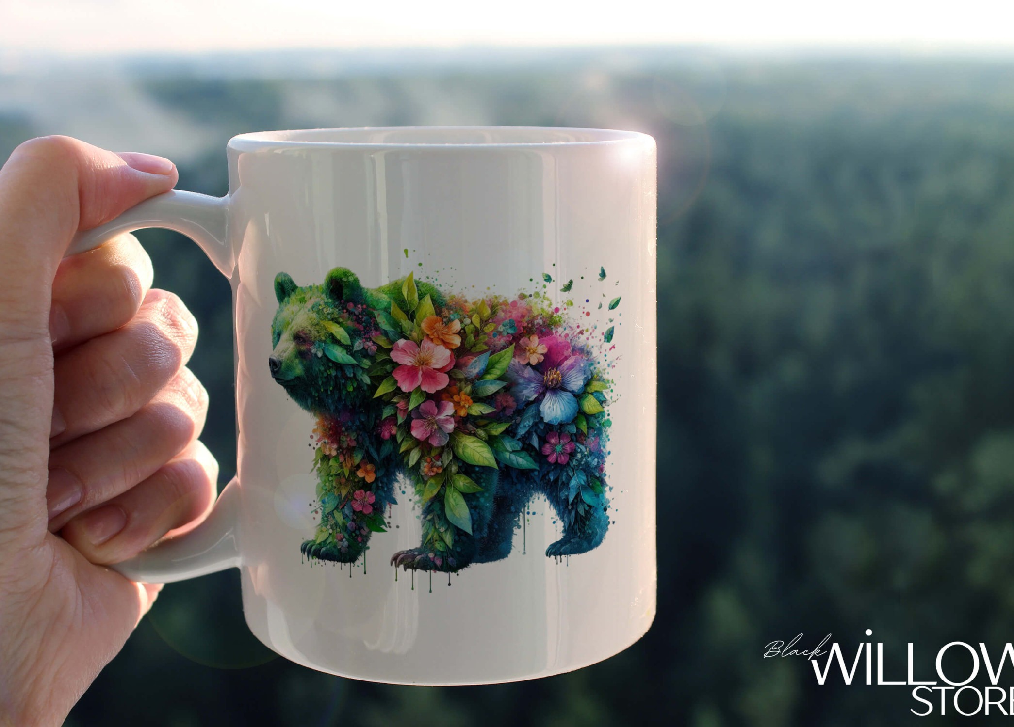 YAPRAK DESENLİ HAYVANLAR SERİSİ 4 , HEDİYELİK ,SEVİMLİ HAYVANLAR,YÜKSEK KALİTE PORSELEN KUPA BARDAK