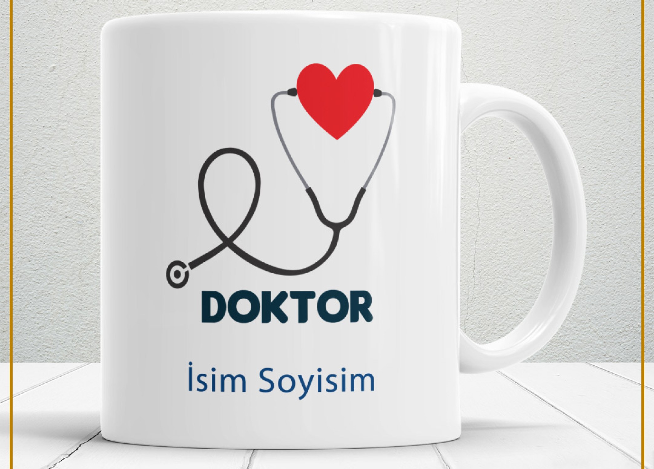 DOKTOR 5 TEMALI PORSELEN KUPA BARDAK,HEDİYELİK,YÜKSEK KALİTE,MESLEKLER TEMALI
