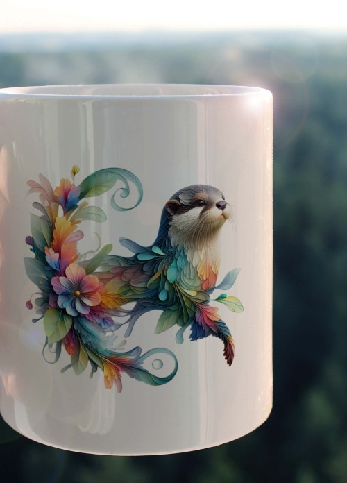 YAPRAK DESENLİ HAYVANLAR SERİSİ 31 , HEDİYELİK ,SEVİMLİ HAYVANLAR,YÜKSEK KALİTE PORSELEN KUPA BARDAK