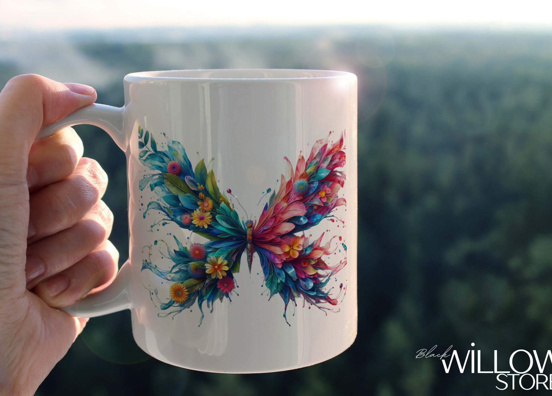 YAPRAK DESENLİ HAYVANLAR SERİSİ 19 , HEDİYELİK ,SEVİMLİ HAYVANLAR,YÜKSEK KALİTE PORSELEN KUPA BARDAK