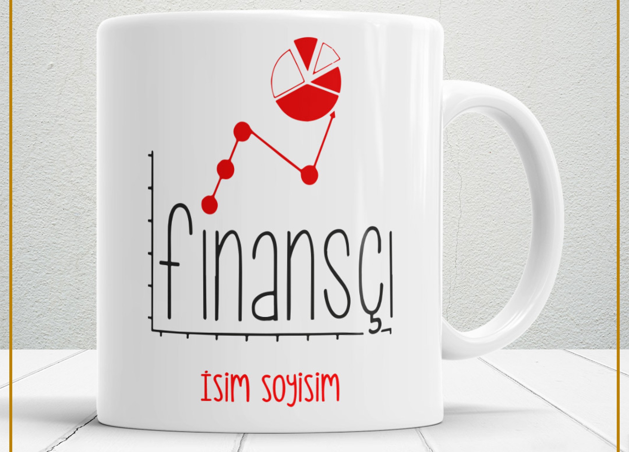 FİNANSÇI TEMALI PORSELEN KUPA BARDAK,HEDİYELİK,YÜKSEK KALİTE,MESLEKLER TEMALI