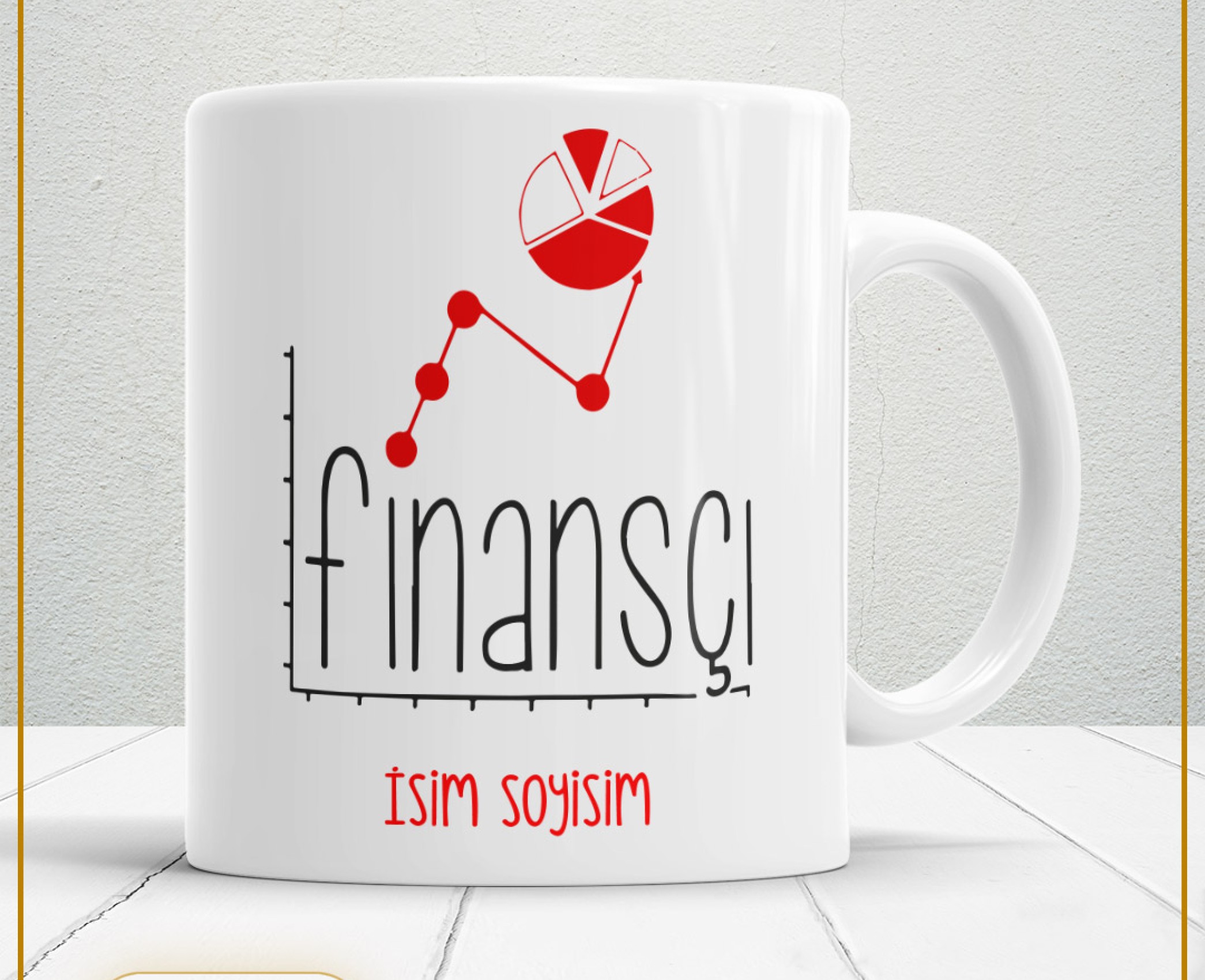 FİNANSÇI TEMALI PORSELEN KUPA BARDAK,HEDİYELİK,YÜKSEK KALİTE,MESLEKLER TEMALI