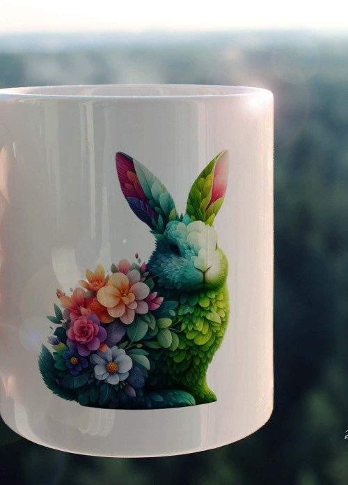 YAPRAK DESENLİ HAYVANLAR SERİSİ 37 , HEDİYELİK ,SEVİMLİ HAYVANLAR,YÜKSEK KALİTE PORSELEN KUPA BARDAK