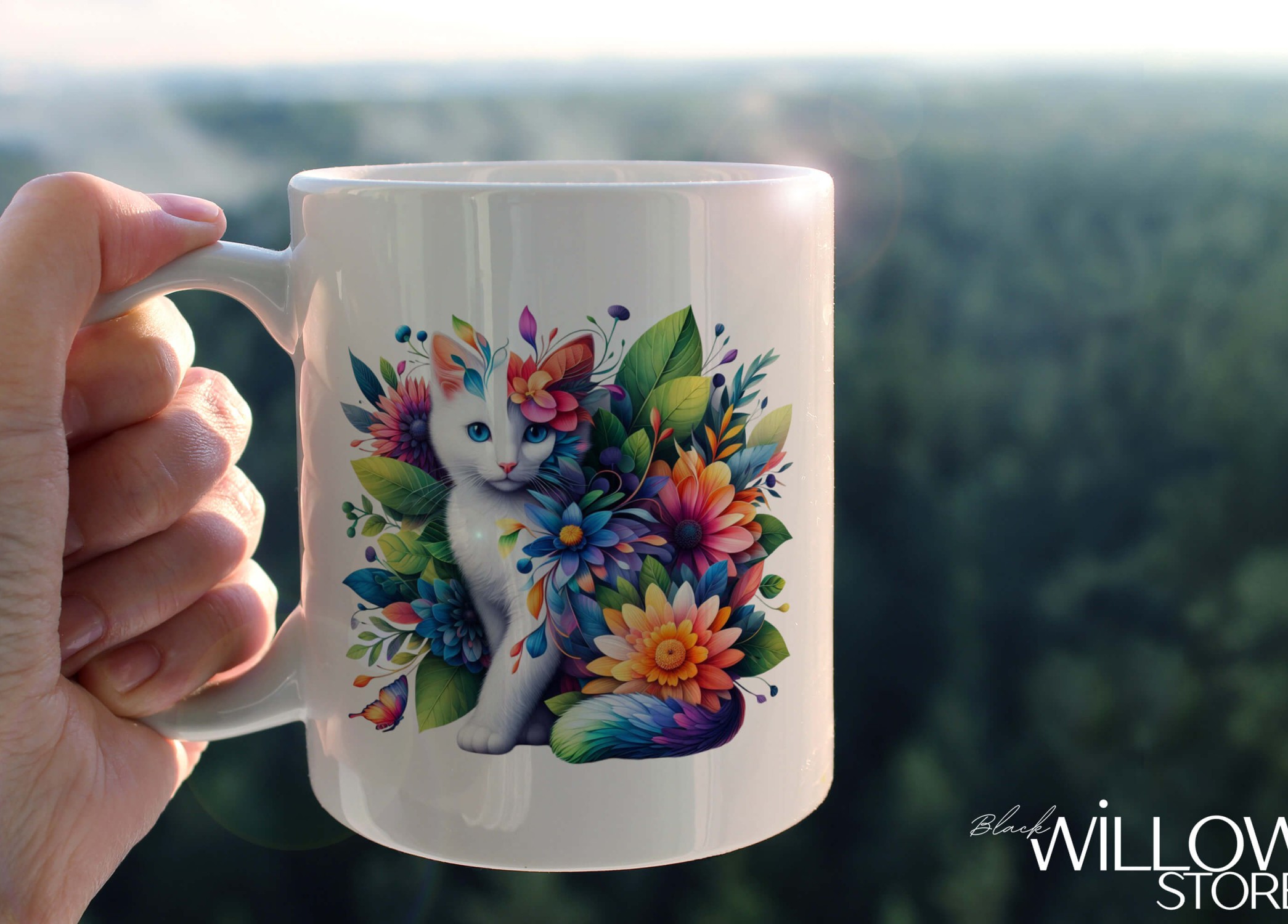 YAPRAK DESENLİ HAYVANLAR SERİSİ 15 , HEDİYELİK ,SEVİMLİ HAYVANLAR,YÜKSEK KALİTE PORSELEN KUPA BARDAK