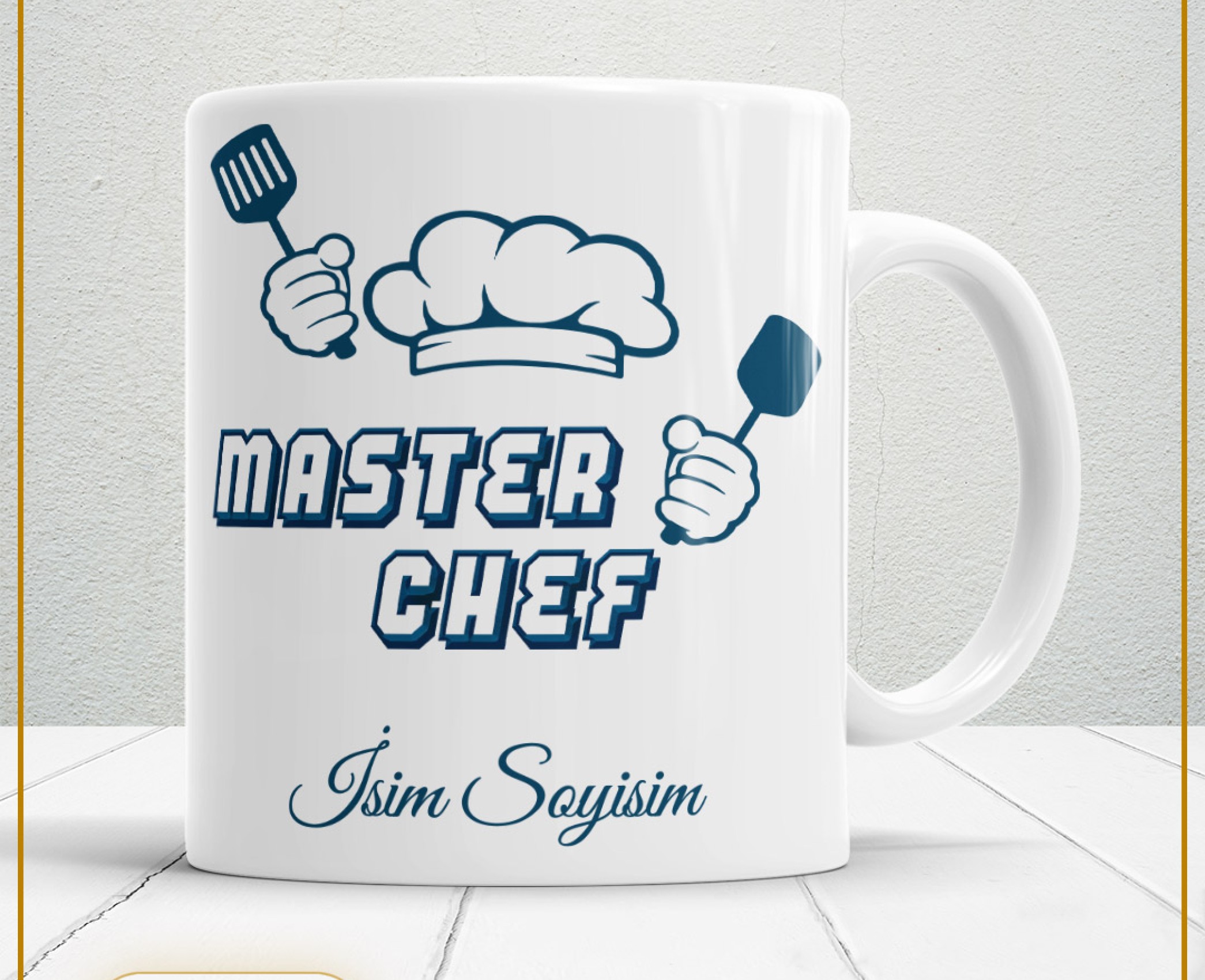 MASTER CHEF AŞÇI 2 TEMALI PORSELEN KUPA BARDAK,HEDİYELİK,YÜKSEK KALİTE,MESLEKLER TEMALI