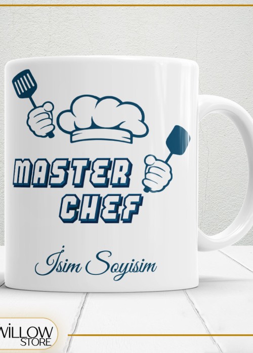 MASTER CHEF AŞÇI 2 TEMALI PORSELEN KUPA BARDAK,HEDİYELİK,YÜKSEK KALİTE,MESLEKLER TEMALI