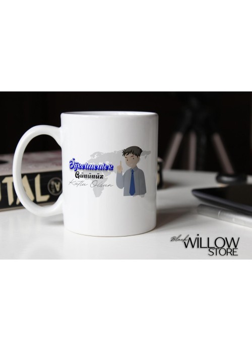 ÖĞRETMENLER GÜNÜ TEMALI KİŞİYE ÖZEL SERAMİK KUPA BARDAK