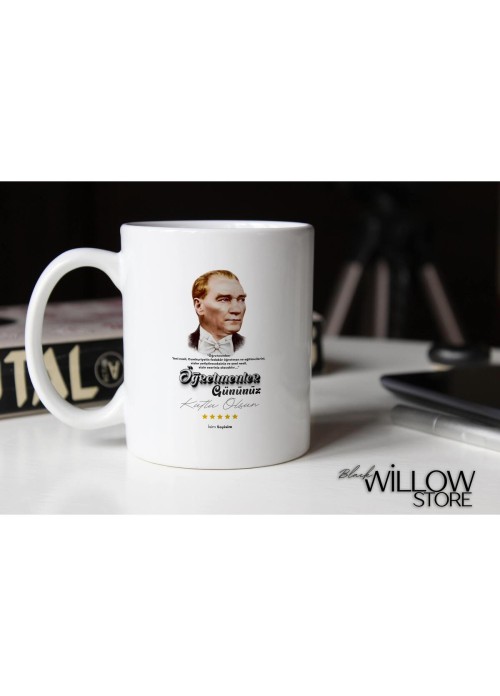 ÖĞRETMENLER GÜNÜ TEMALI KİŞİYE ÖZEL SERAMİK KUPA BARDAK