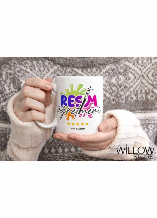 REHBER ÖĞRETMENİ TEMALI KİŞİYE ÖZEL SERAMİK KUPA BARDAK
