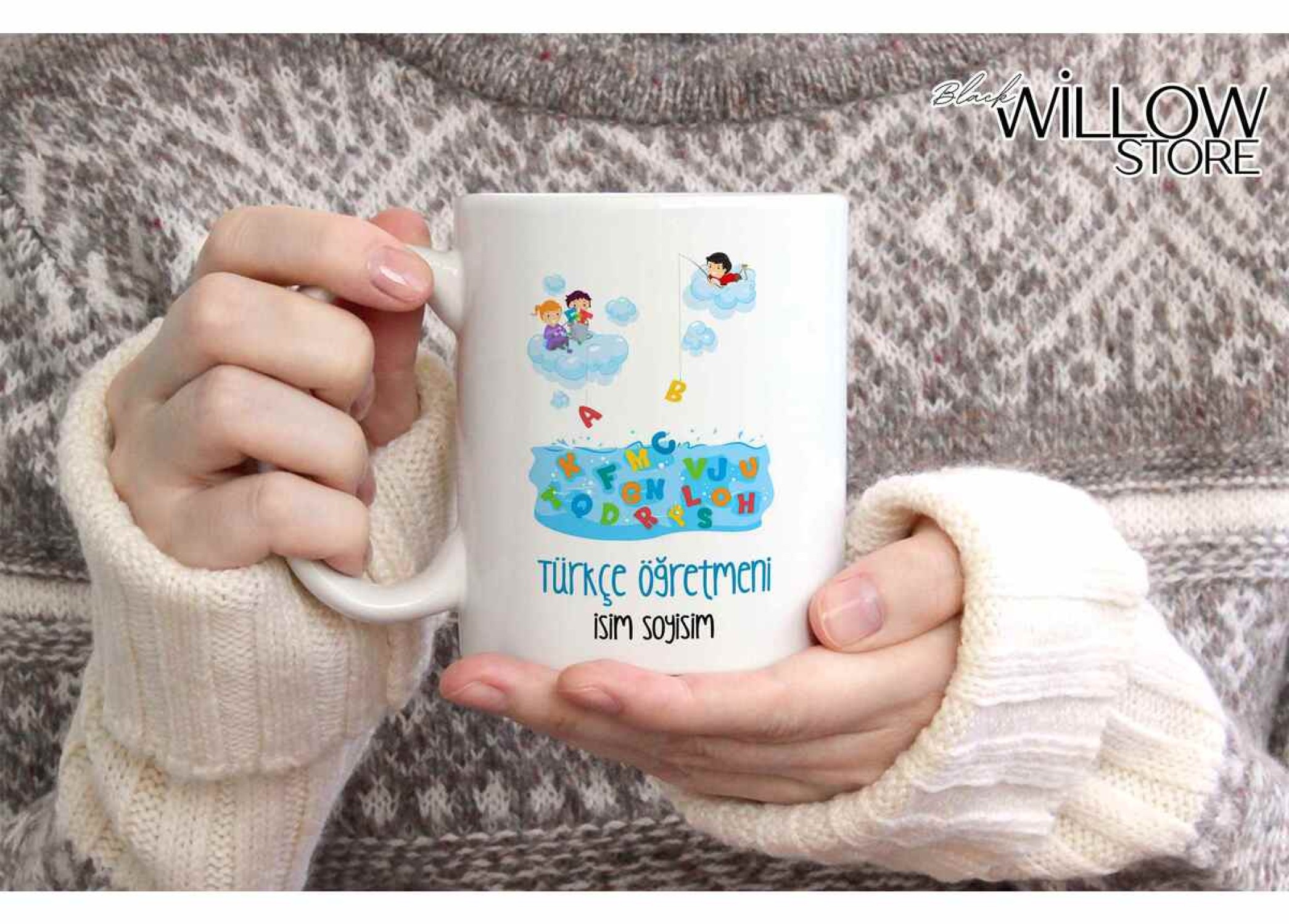 TARİH ÖĞRETMENİ TEMALI KİŞİYE ÖZEL SERAMİK KUPA BARDAK-4