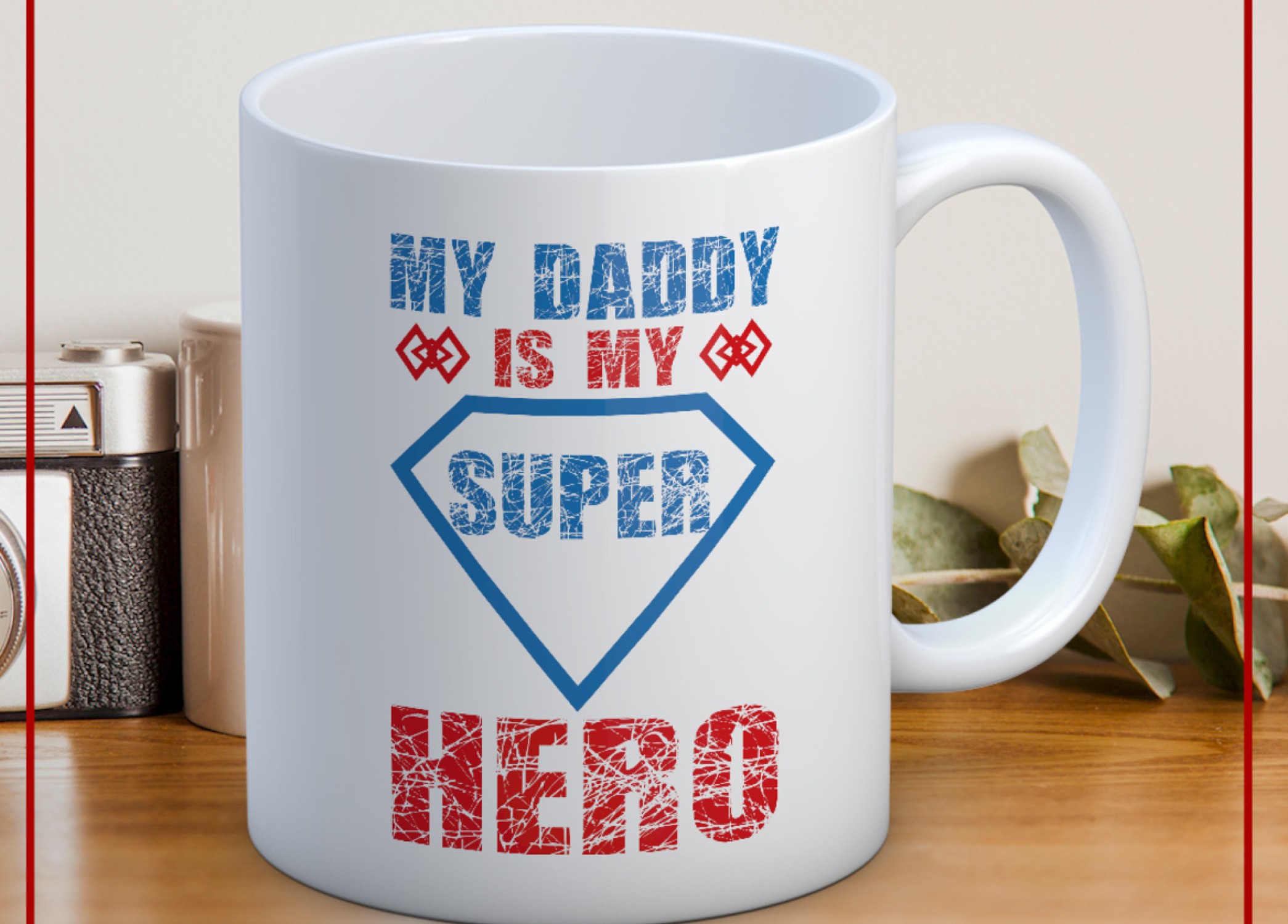 BABALAR GÜNÜ TEMALI İSİMLİ KİŞİYE ÖZEL SERAMİK KUPA BARDAK-40