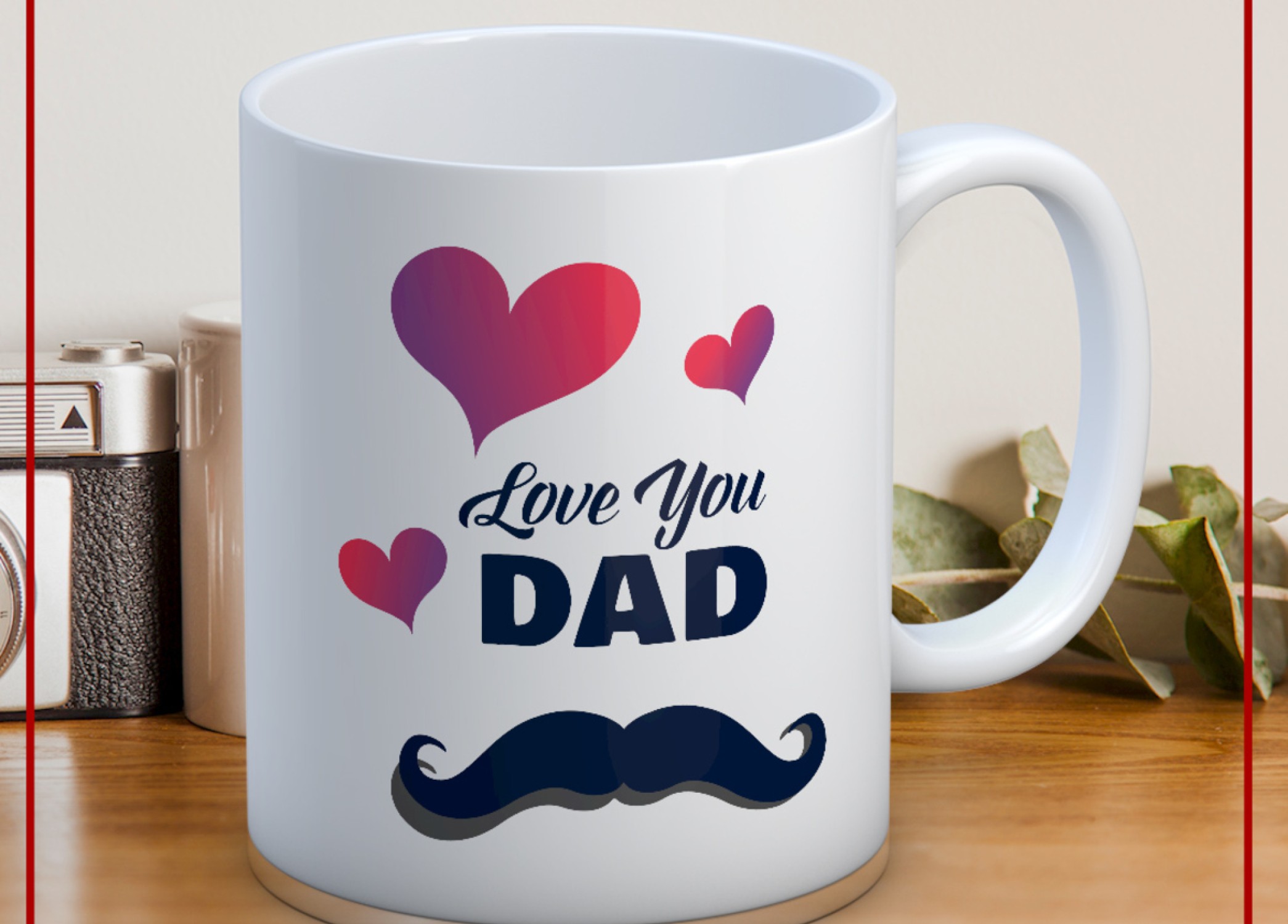 BABALAR GÜNÜ TEMALI İSİMLİ KİŞİYE ÖZEL SERAMİK KUPA BARDAK-68