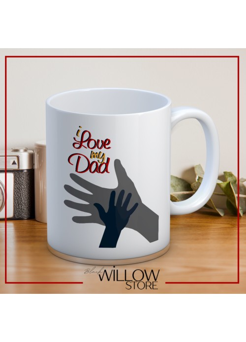 BABALAR GÜNÜ TEMALI İSİMLİ KİŞİYE ÖZEL SERAMİK KUPA BARDAK-66